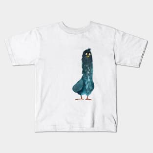 A Dazed Blue Pigeon Kids T-Shirt